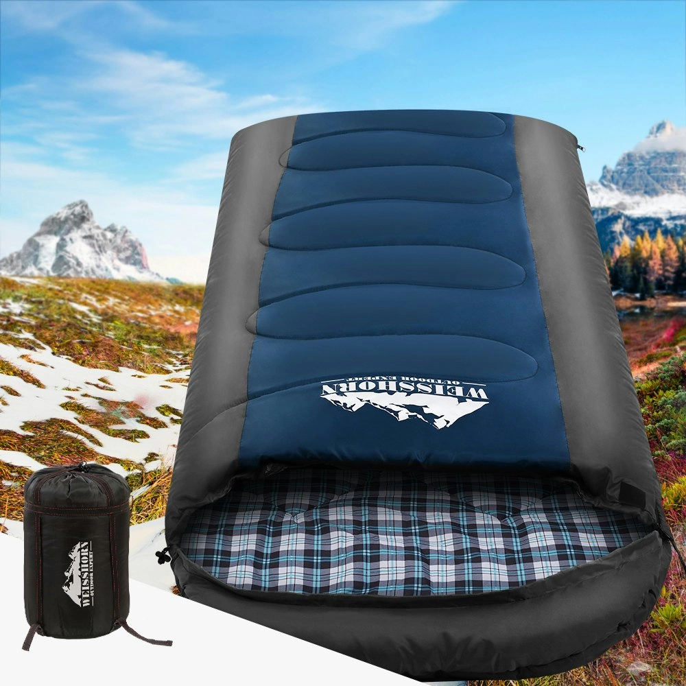 Weisshorn Sleeping Bag Single Thermal Camping Hiking Tent Blue -20℃