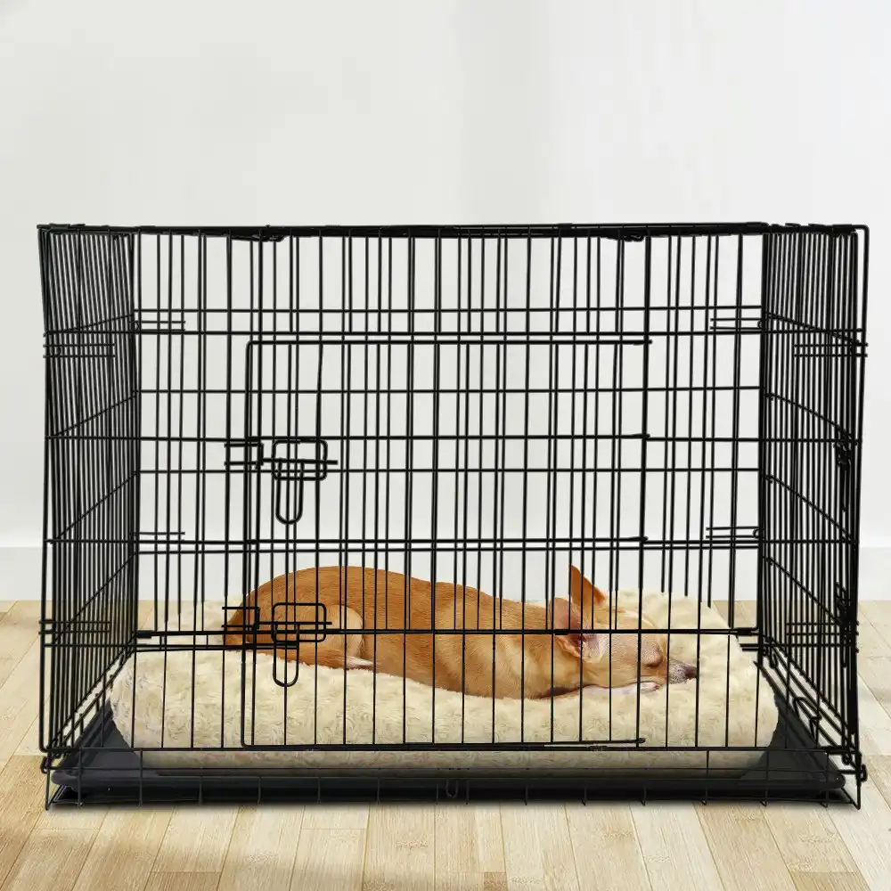 i.Pet 48" Dog Cage Crate Large Kennel 3 Doors