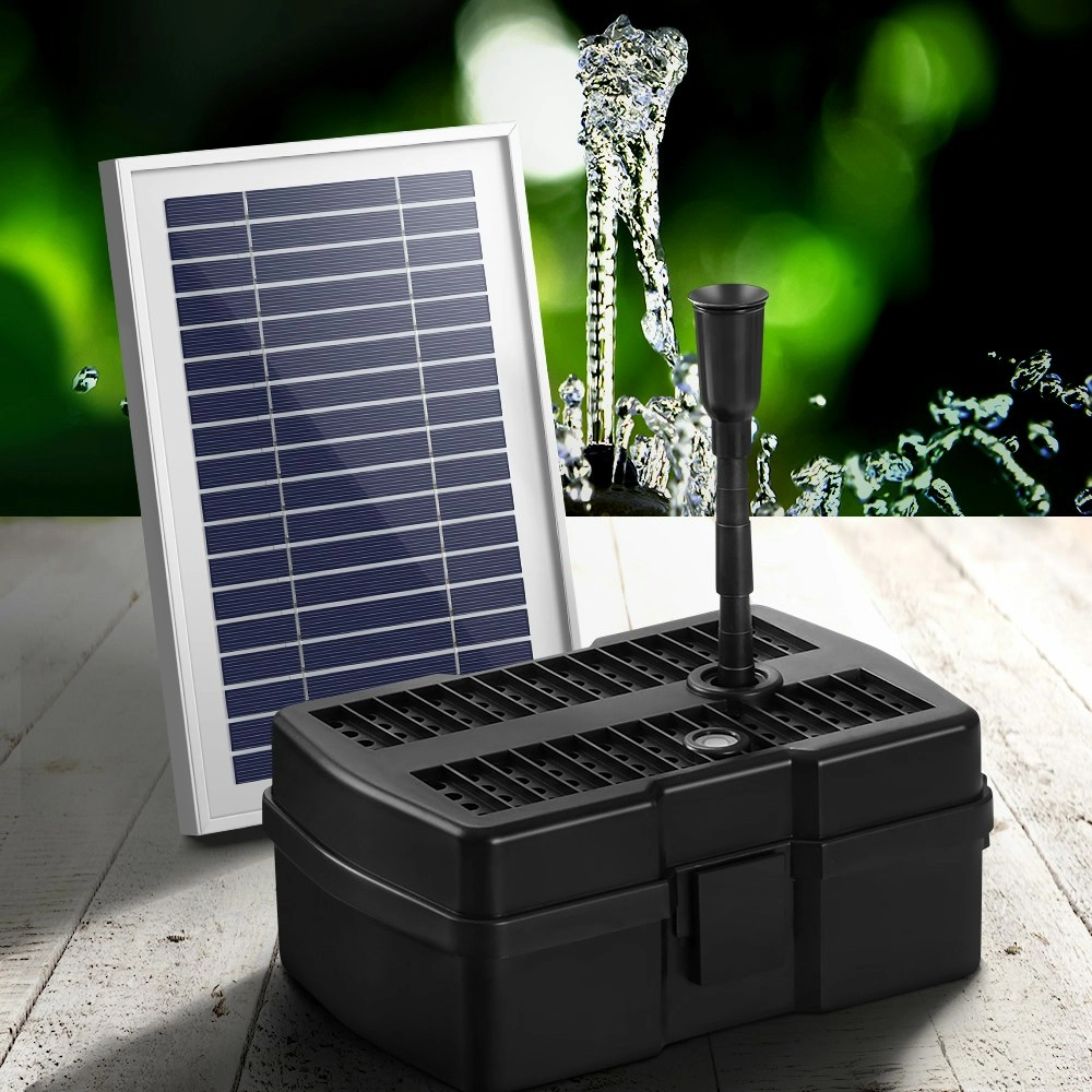 Gardeon Solar Pond Pump with Filter Box 5FT