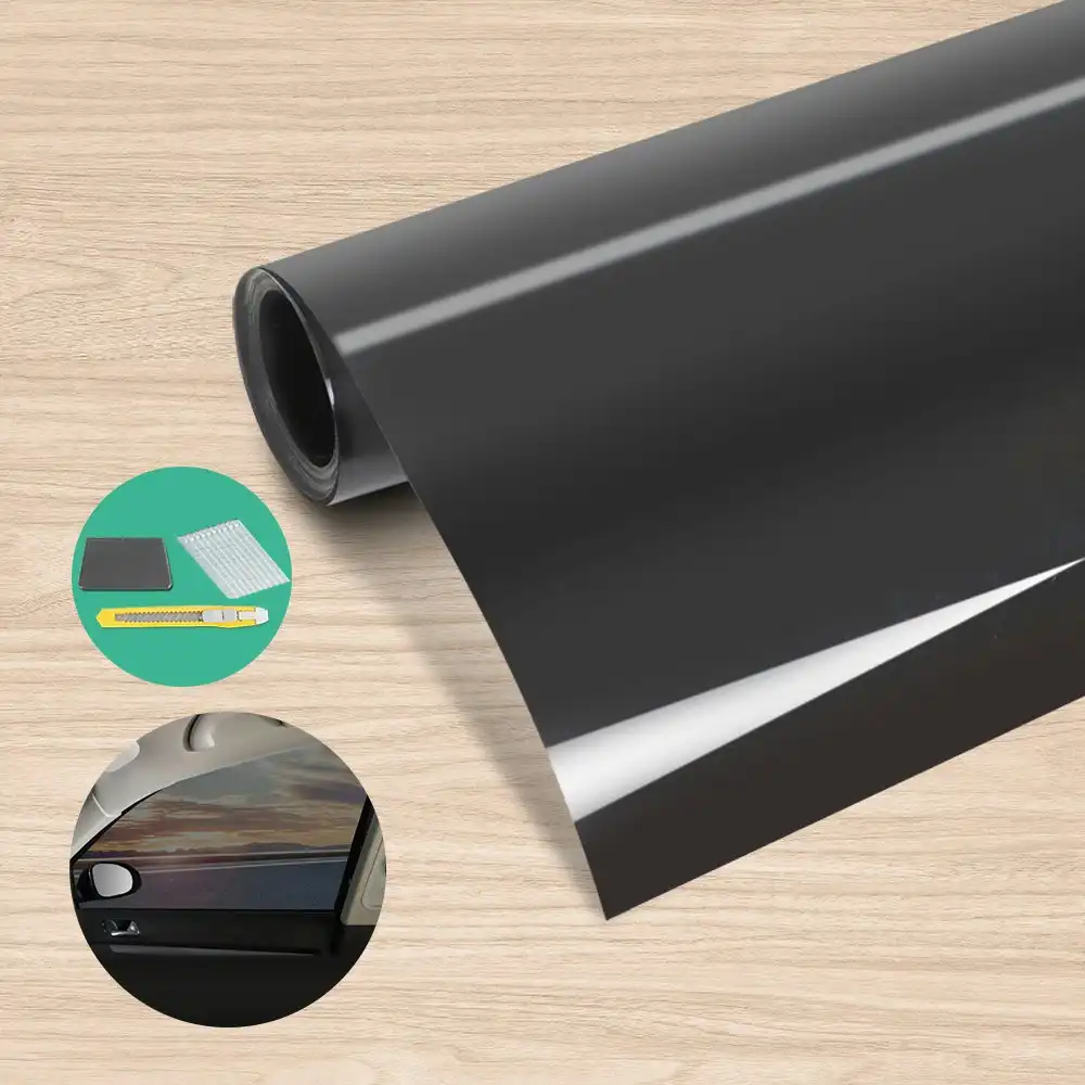 Giantz Window Tint Film Black Roll 35%VLT Home House 76cm X 7m Tinting Tools