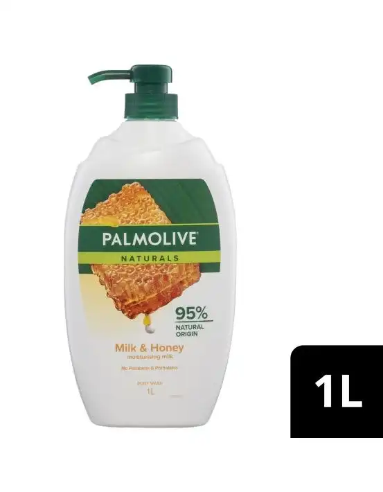 Palmolive Naturals Milk & Honey Body Wash 1L