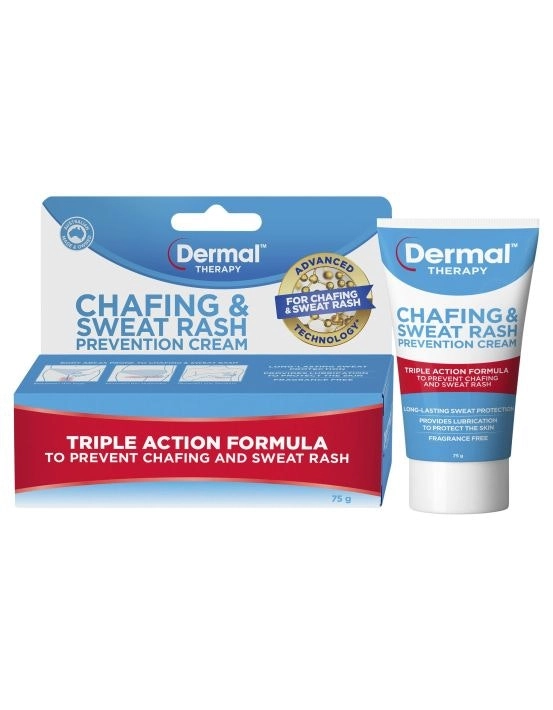 Dermal Therapy Chafing & Sweat Rash Prevention Cream 75g