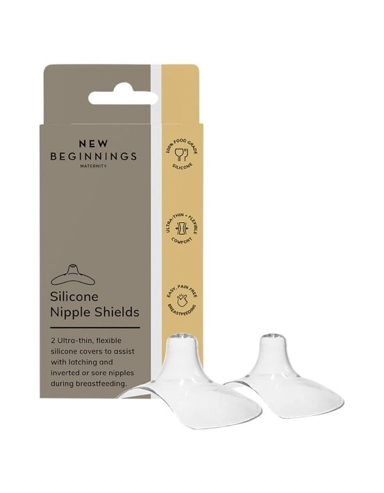 New Beginnings Silicone Nipple Shields 2 Pack