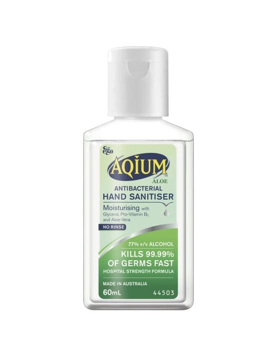 Aqium Aloe Antibacterial Hand Sanitiser 60mL