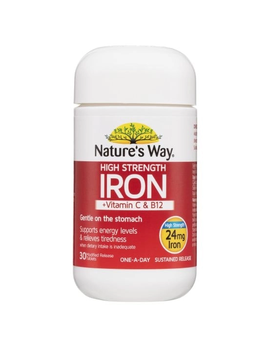 Nature's Way High Strength Iron 30 Tablets