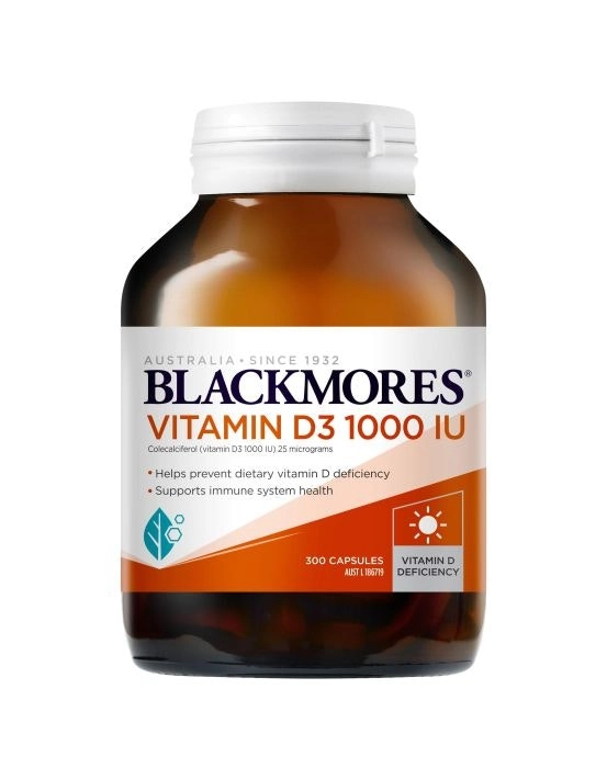 Blackmores Vitamin D3 1000IU 300 Capsules