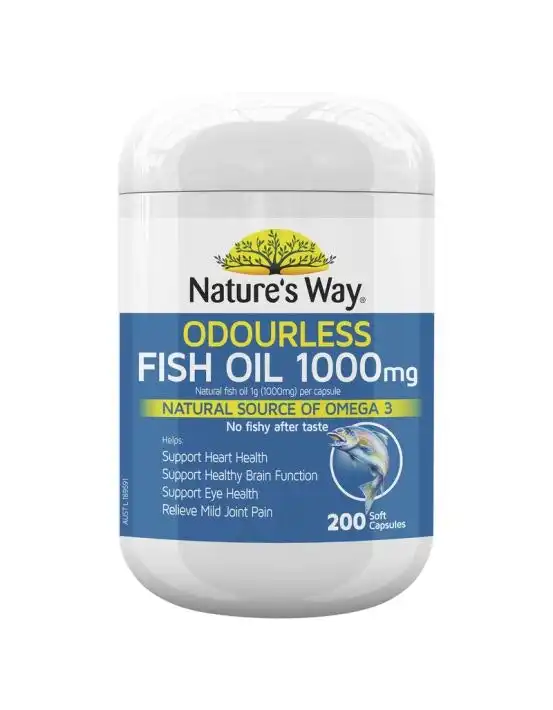 Nature's Way Fish Oil 1000mg 200 Capsules
