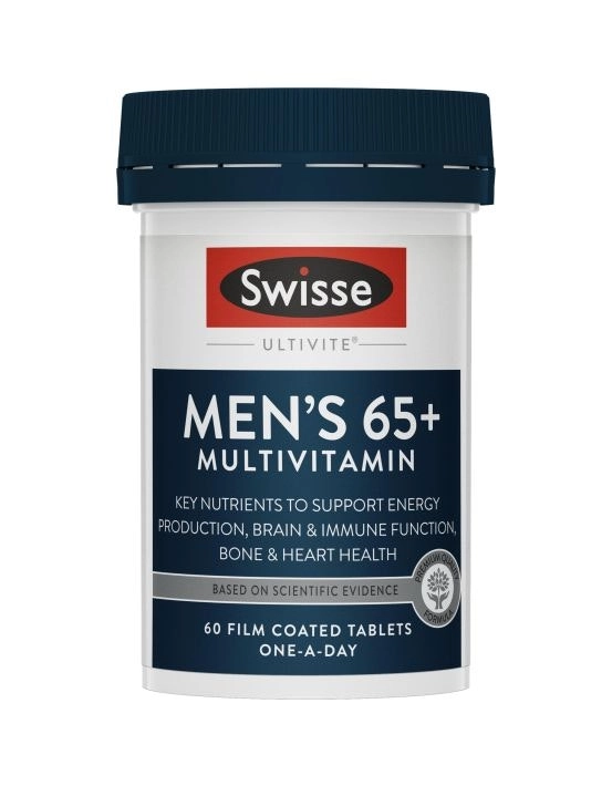 Swisse Ultivite Mens 65+ Multivitamin 60 Tablets