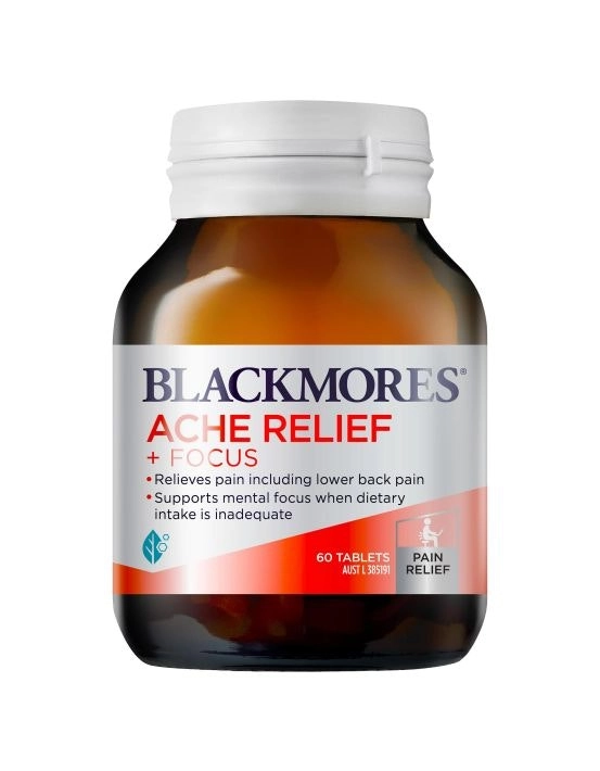 Blackmores Ache Relief + Focus 60 Tablets