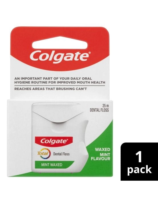 Colgate Total Mint Waxed Dental Floss 25m