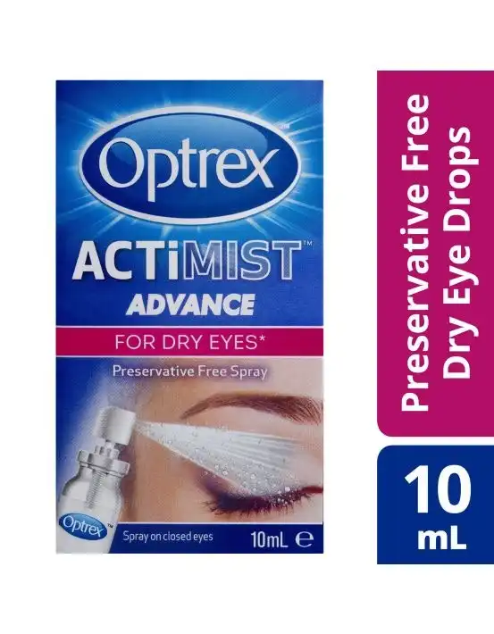 Optrex Advance Actimist Preservative Free Dry Eye Spray 10ml