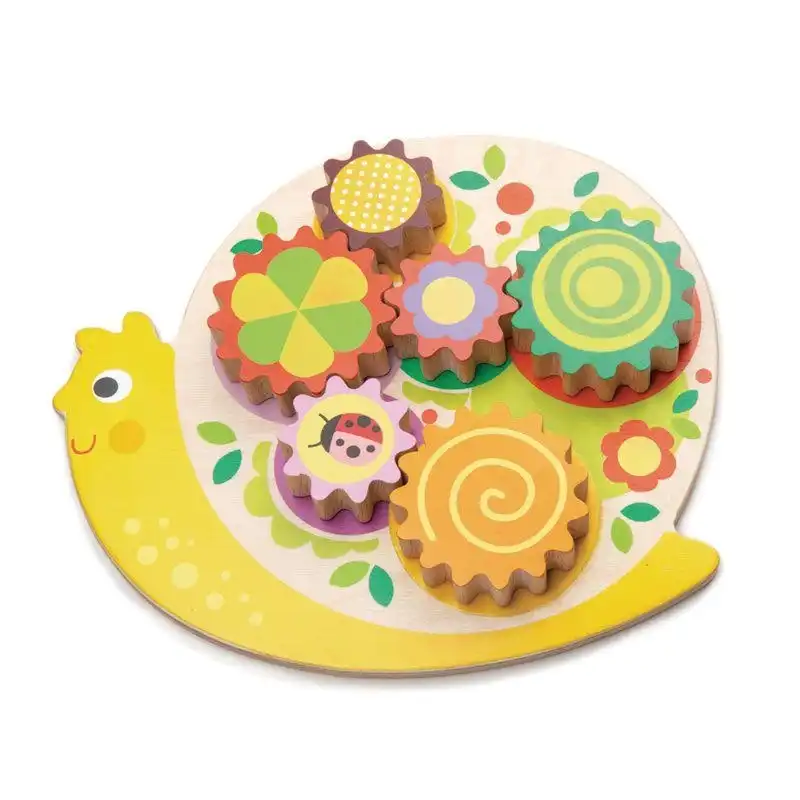 Tender Leaf Toys Snail Whirls Wooden Puzzle