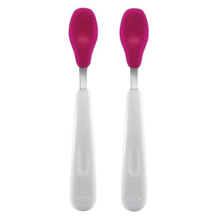 OXO Tot Feeding Spoon Set - Pink