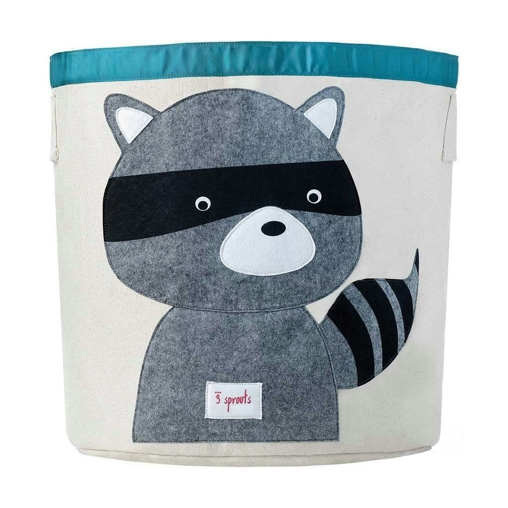 3 Sprouts Storage Bin - Grey Racoon