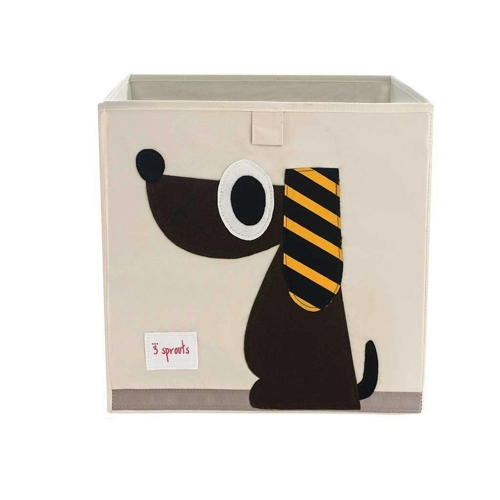 3 Sprouts Storage Box - Brown Dog