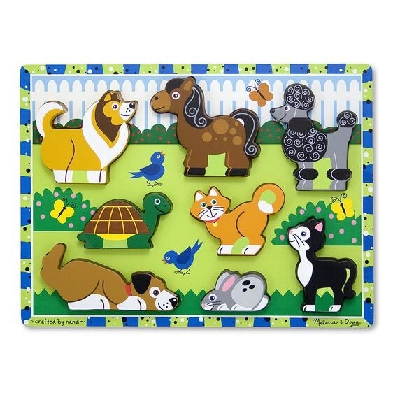 Melissa & Doug Pets Chunky Puzzle 8pce