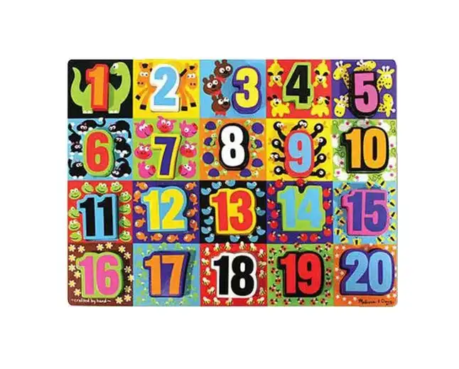Melissa & Doug Jumbo Numbers Chunky Puzzle 20 Pieces