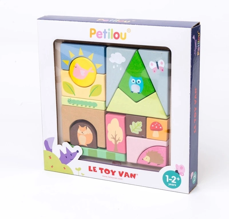 Le Toy Van Petilou Woodland Blocks Tray