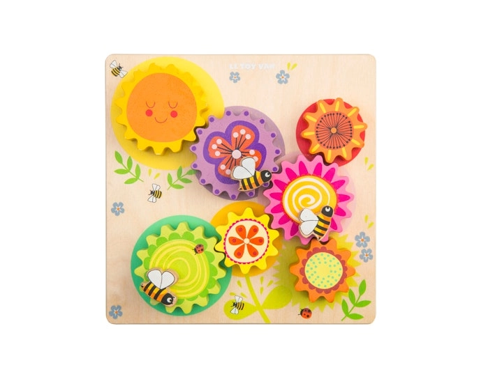 Le Toy Van Petilou Gears & Cogs Busy Bee Learning Puzzle