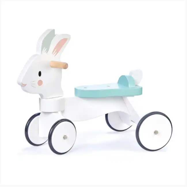 Tender Leaf Toys Running Rabbit Wooden Ride On