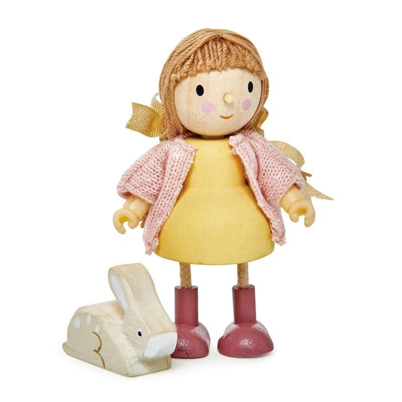 Tender Leaf Toys Amy with Flexible Limbs & Her Rabbit