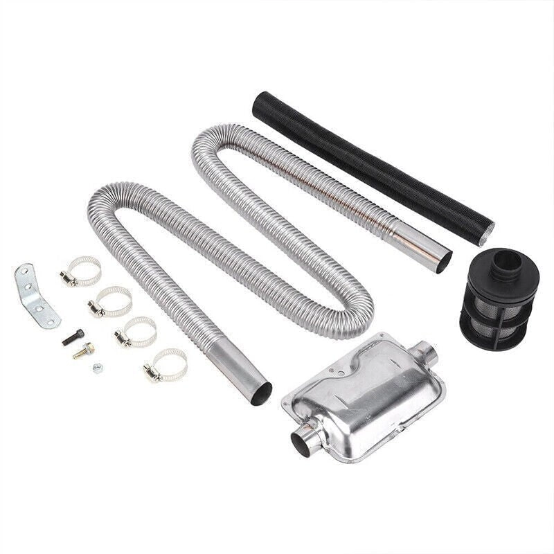 Air Diesel Heater Car Parking Exhaust Pipe Hose + 24mm Silencer Muffler Filter