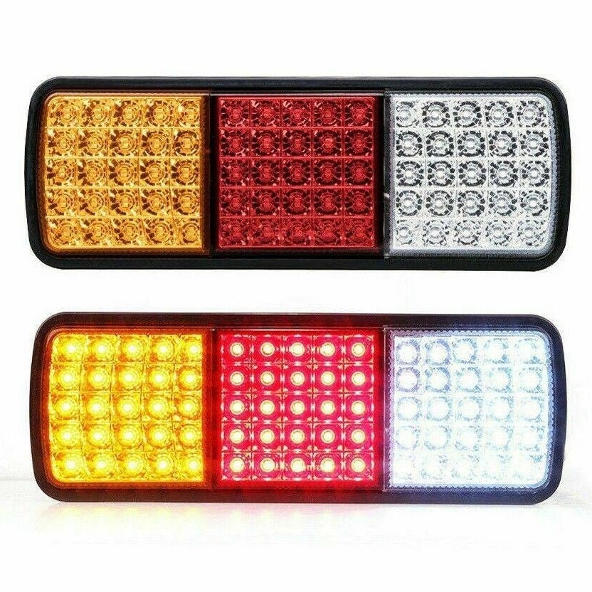 2x 75 LED Tail Lights Stop Indicator Reverse Lamp 24V Trailer Truck Ute Light