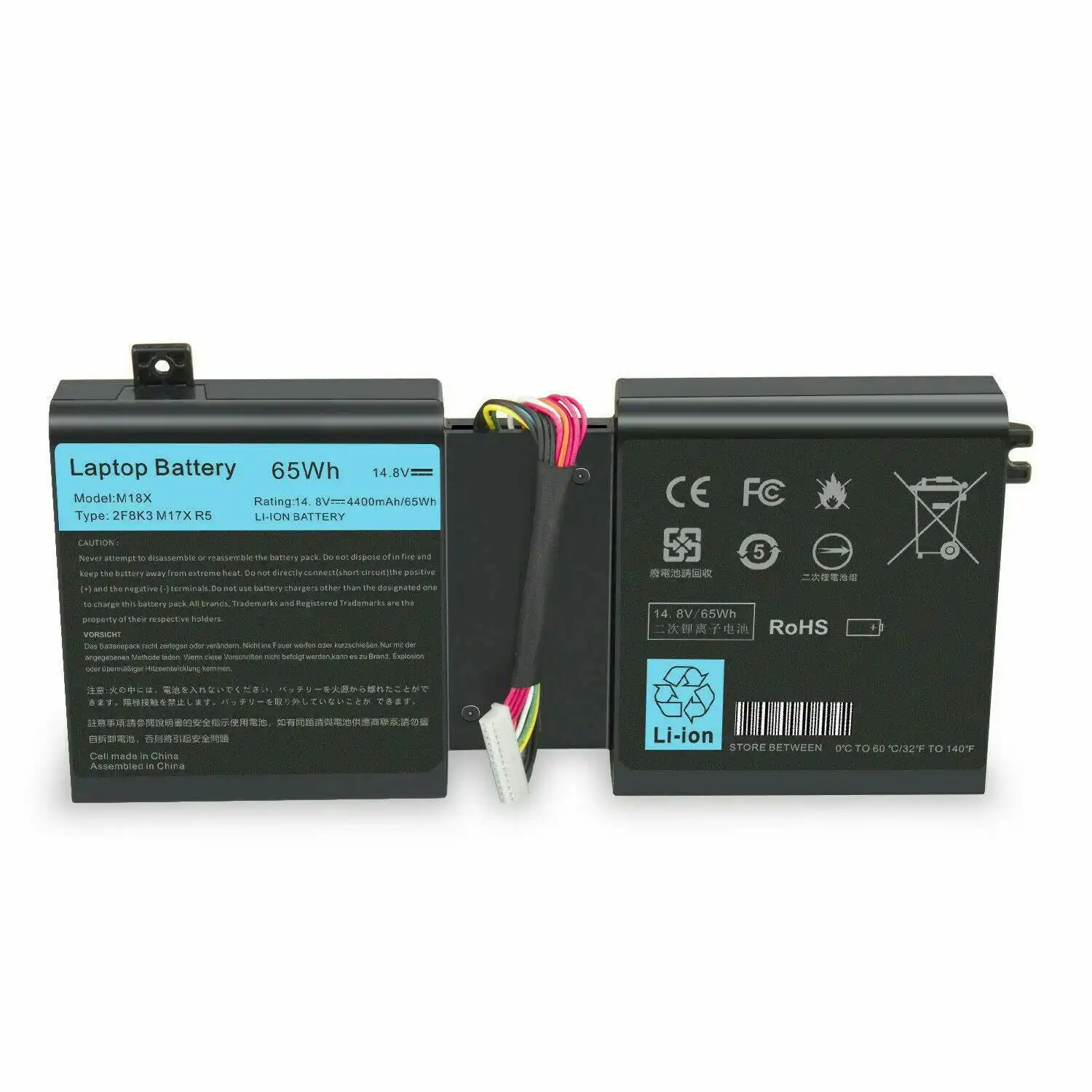 Dell AlienWare 17 18 M18x M17x R5 M18X R3 2F8K3 KJ2PX G33TT Laptop Replacement Battery