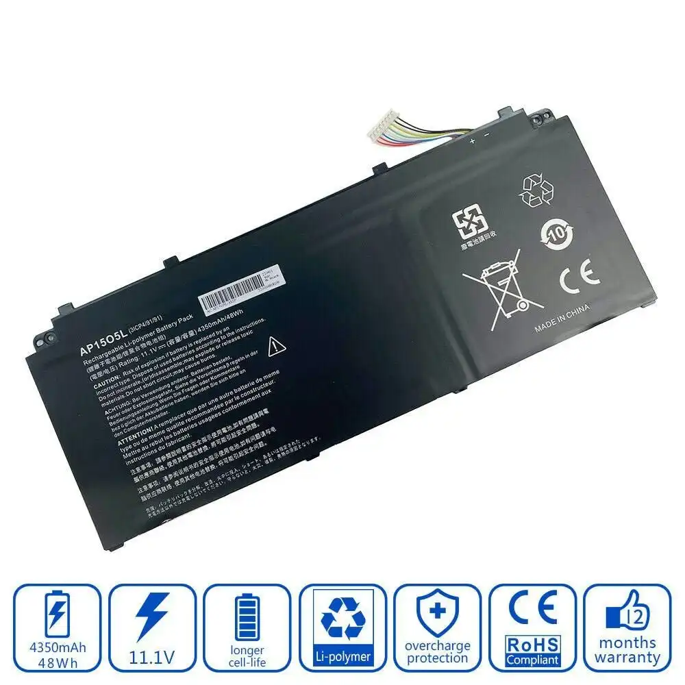 Battery for Acer S5-371T-57WW AP15O5L-03 3ICP4/91/91 S5-371-52JR N16Q10