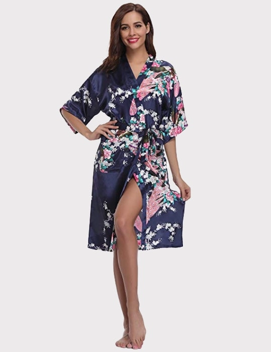 Women's Japanese Inspired Kimono - Blue