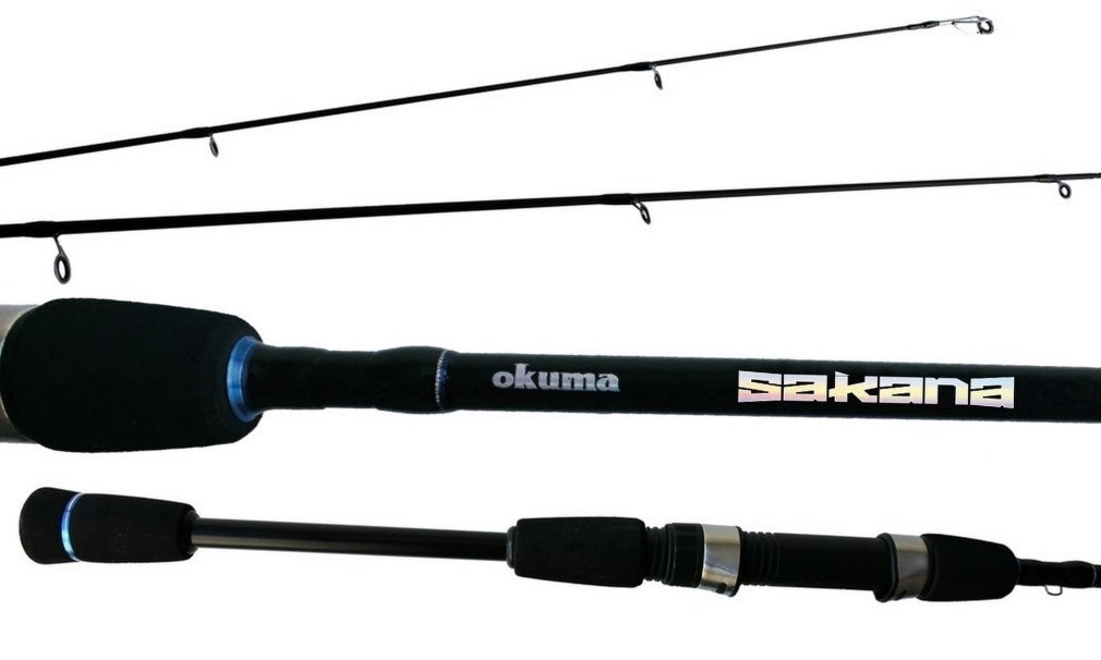 Okuma Sakana Graphite Fishing Rod - 2 Piece Spin Rod with Split Grip