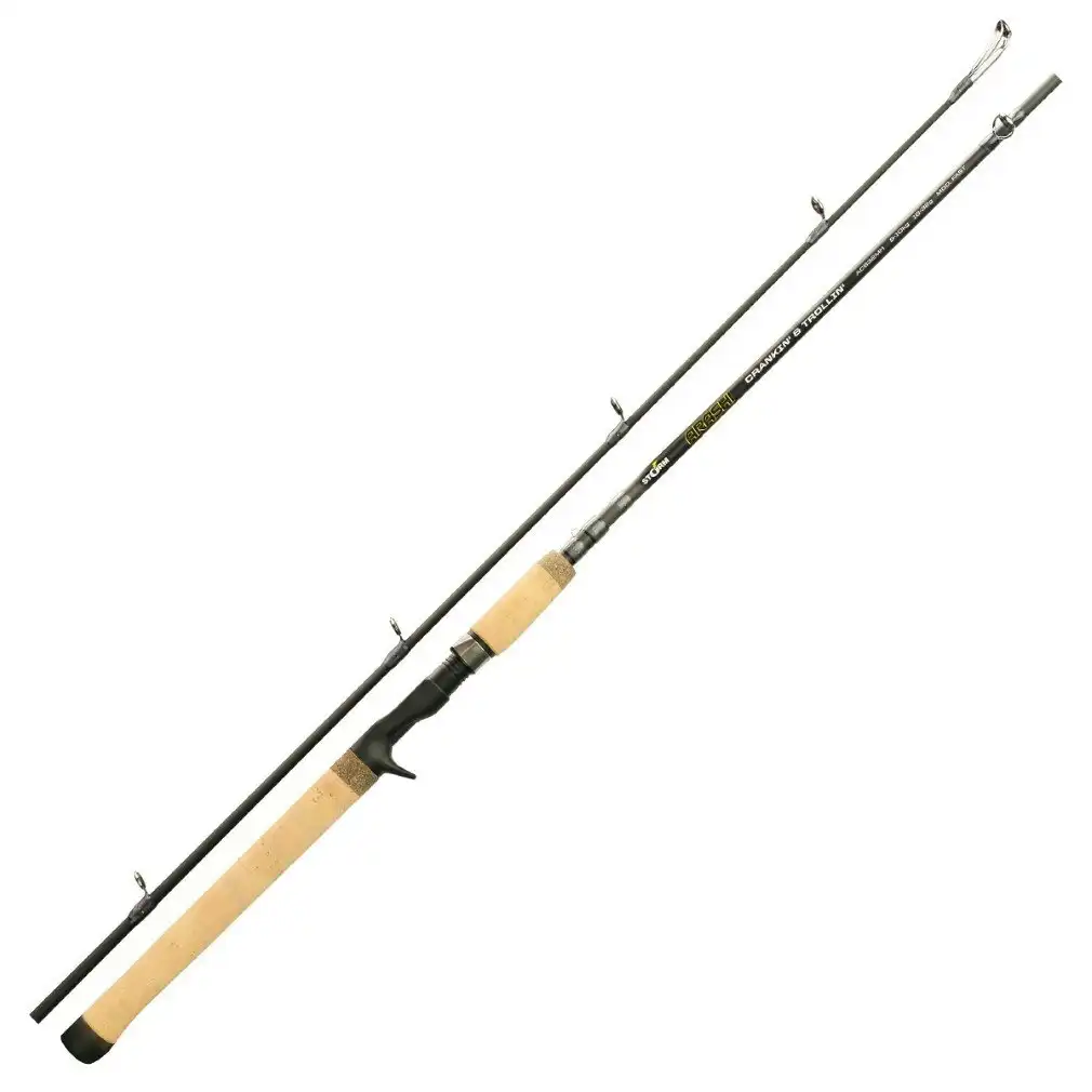 6'3 Storm Arashi Crank'n & Trollin' 6-10kg Baitcaster Rod - 2 Piece Fishing rod