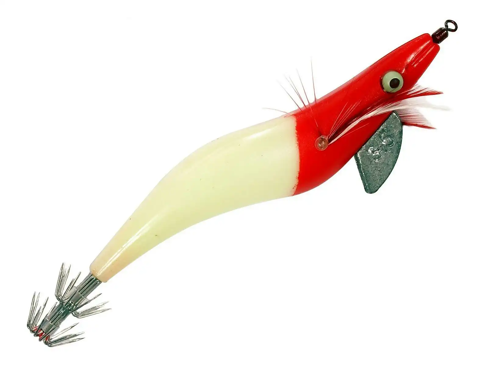 Surecatch Red Head/Pearl Squid Jig Lure  2.0g - 4.0g Choose Your Size