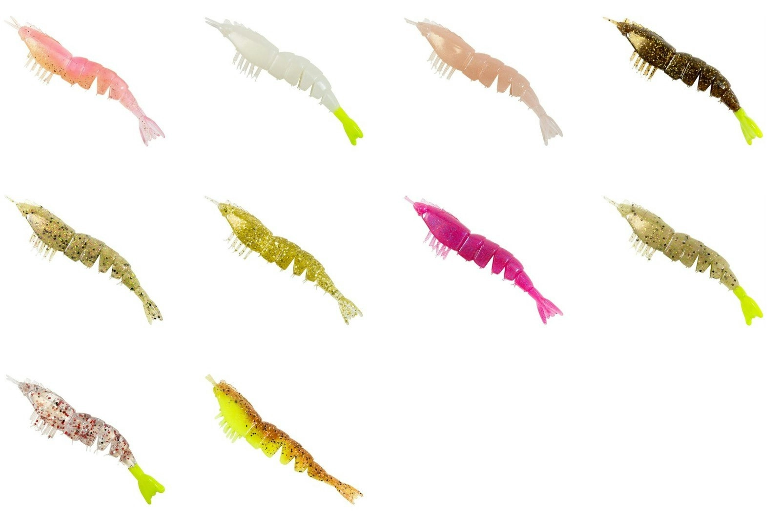 Zman 3.5 Inch Unrigged EZ ShrimpZ Soft Plastic Lures-4 Pk of Z Man Soft Plastics