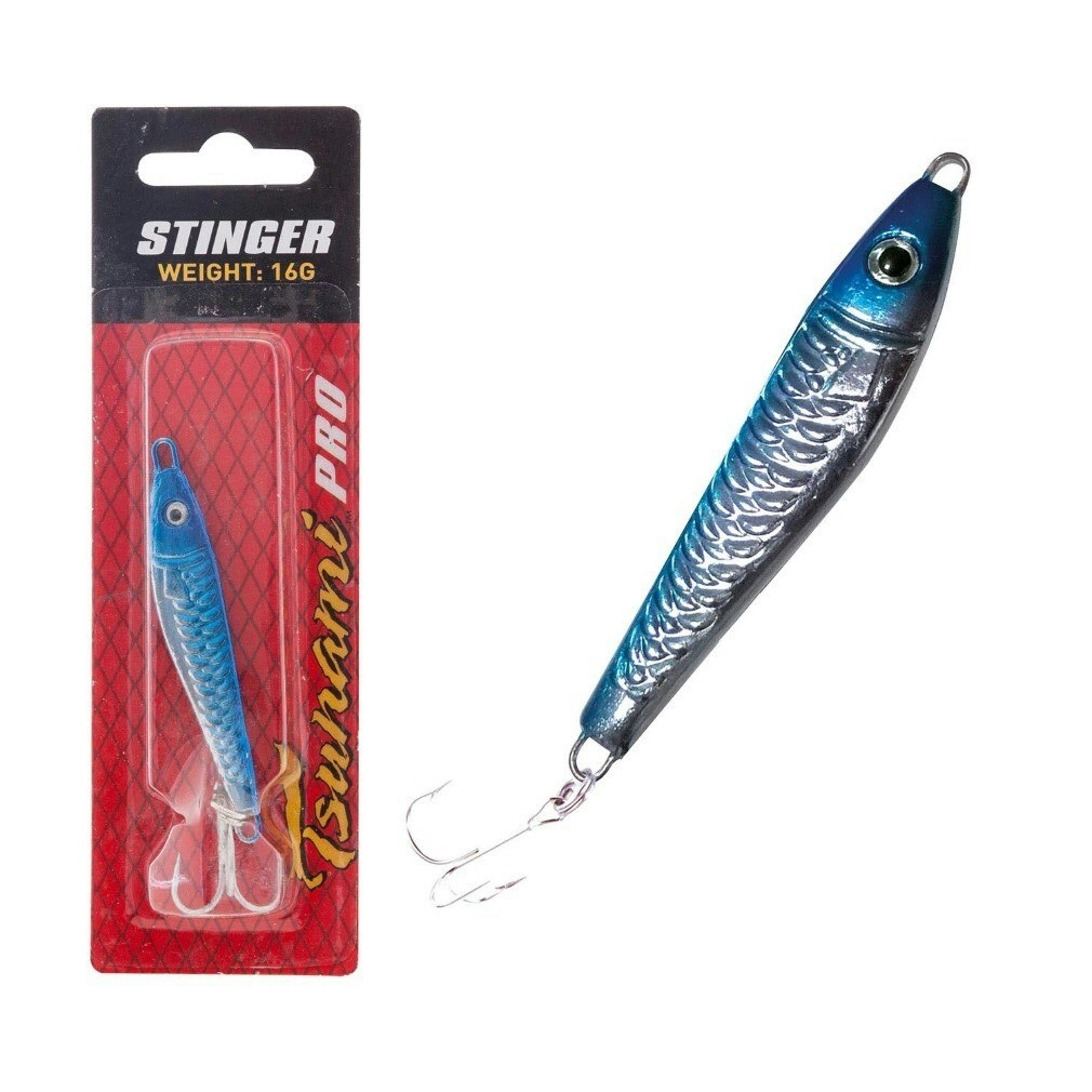 16gm Tsunami Pro Blue Scale Stinger Lure - Metal Spin/Jig/Trolling Fishing Lure