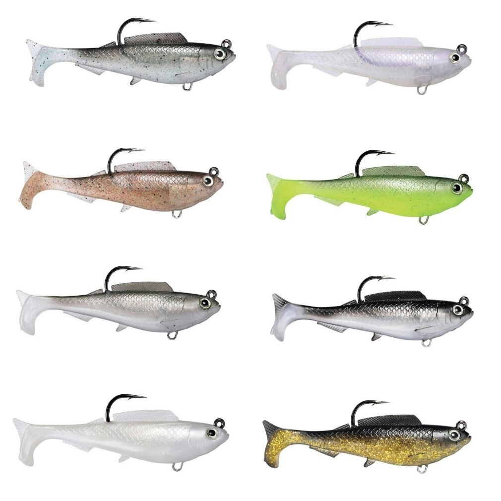 4 Inch Zman HerculeZ Soft Swimbait Fishing Lure - Rigged Soft Plastic Swimbait