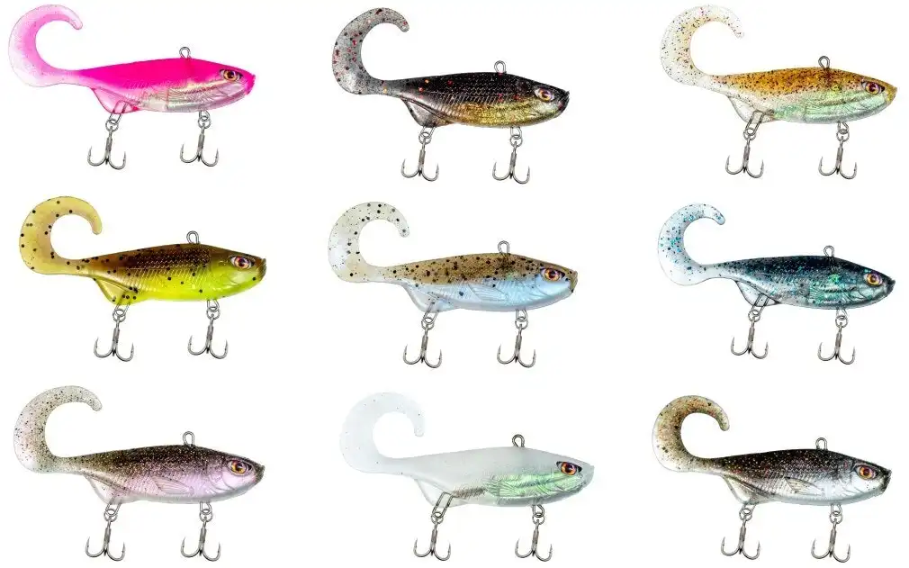 85mm Chasebaits Curly Vibe 2.0 Standard (13g) Soft Vibe Fishing Lure