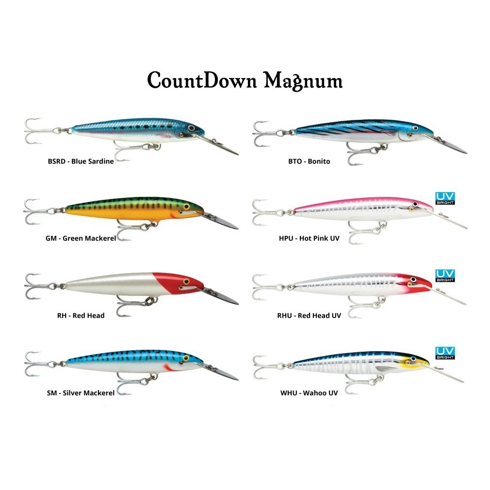 11cm Rapala Countdown Magnum Sinking Trolling Fishing Lure