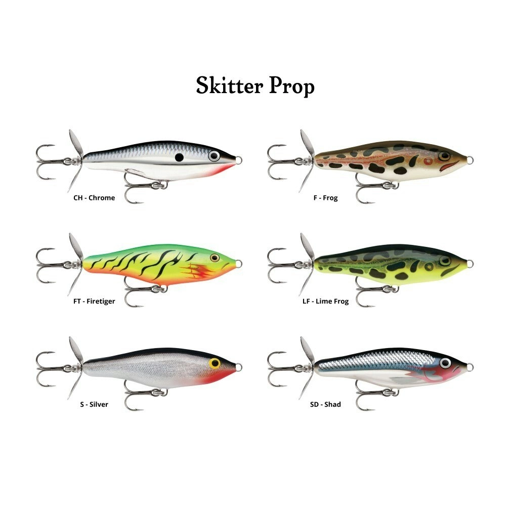 7cm Rapala Skitter Prop Topwater Propbait Fishing Lure