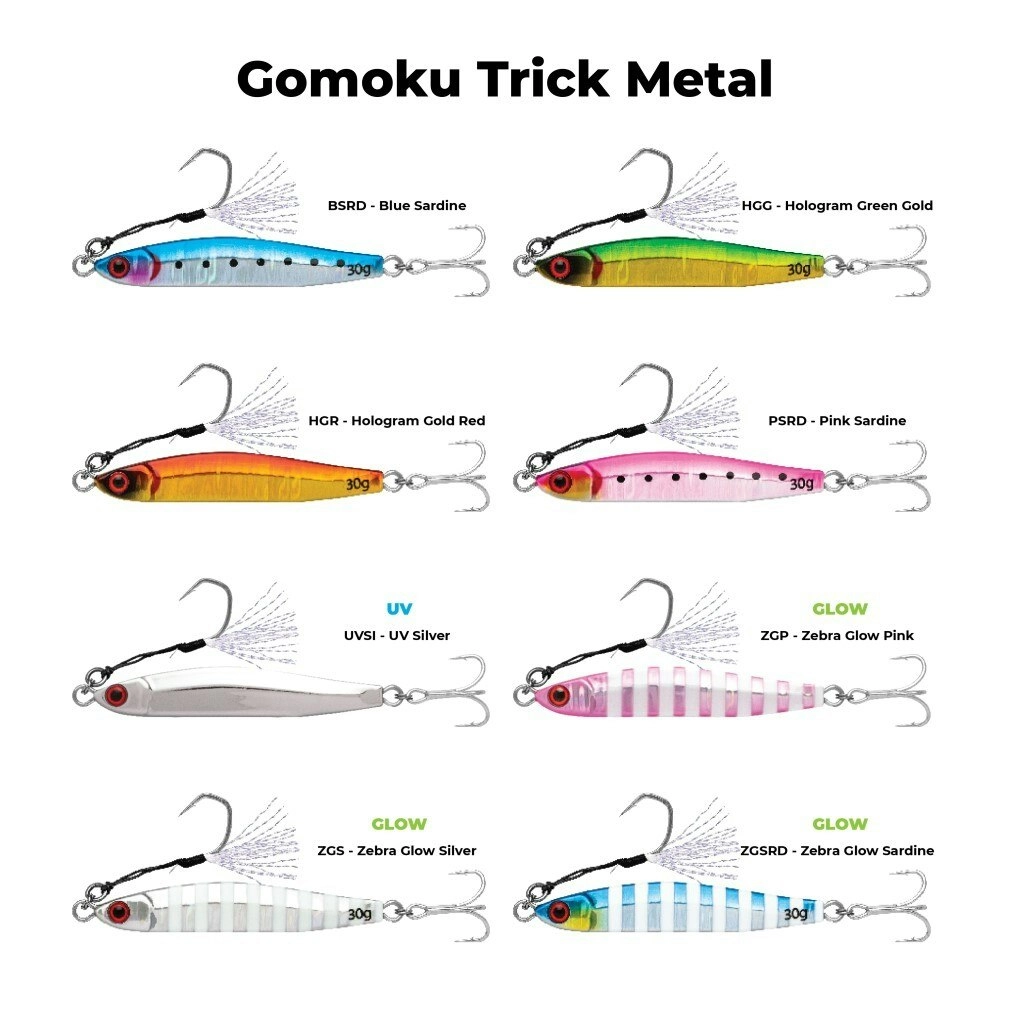 30gm Storm Gomoku Trick Metal Vertical/Casting Jig Lure