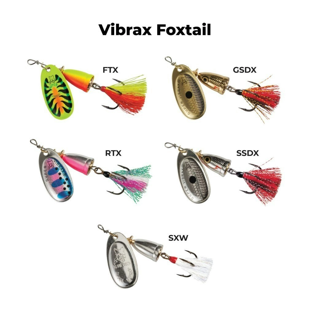 Size 3 Blue Fox Vibrax Foxtail 8gm Spinner Lure