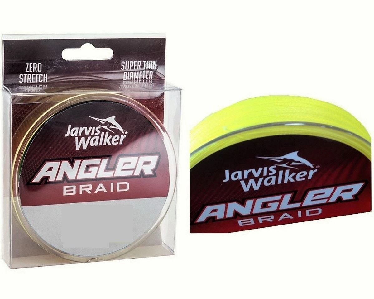 150yd Spool of 20lb Jarvis Walker Angler Braid - Chartreuse Fishing Braid