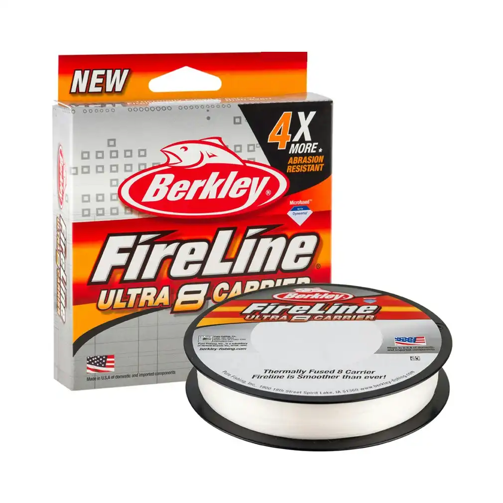 300m Spool of Berkley Fireline Ultra 8 Crystal Braided Fishing Line