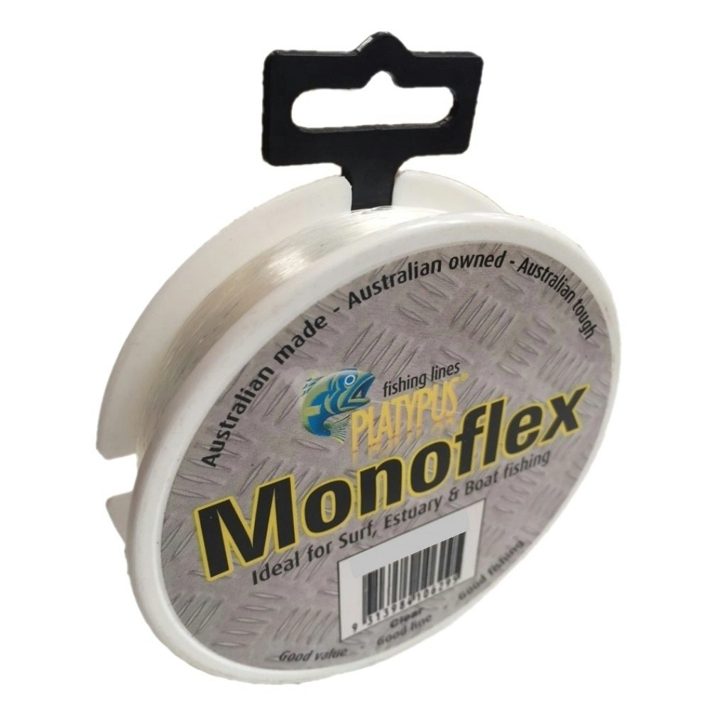 500m Spool of 8lb Clear Platypus Monoflex Mono Fishing Line - Aussie Made Line