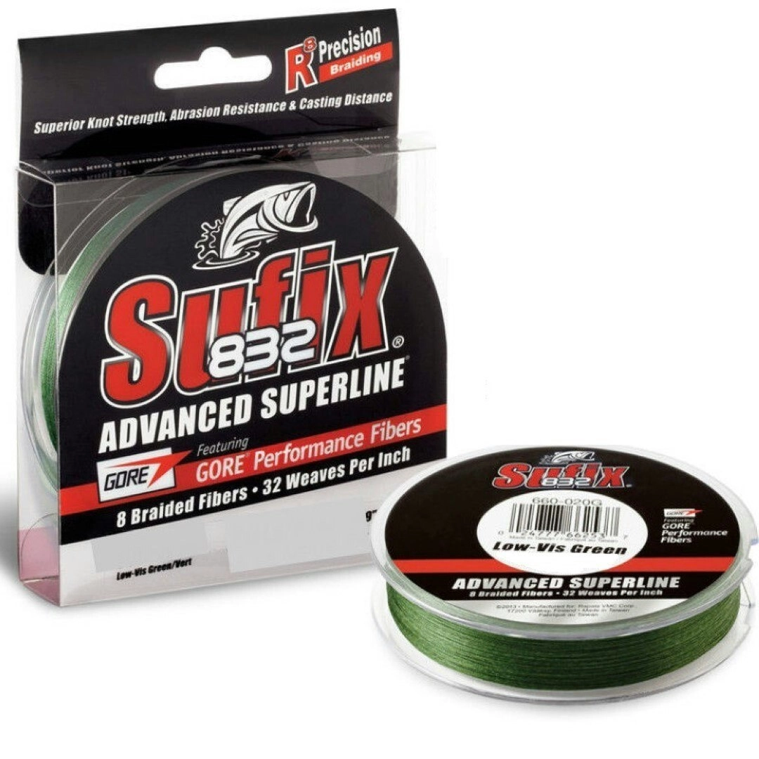 150yd Spool of 80lb Lo Vis Green Sufix 832 Braided Fishing Line