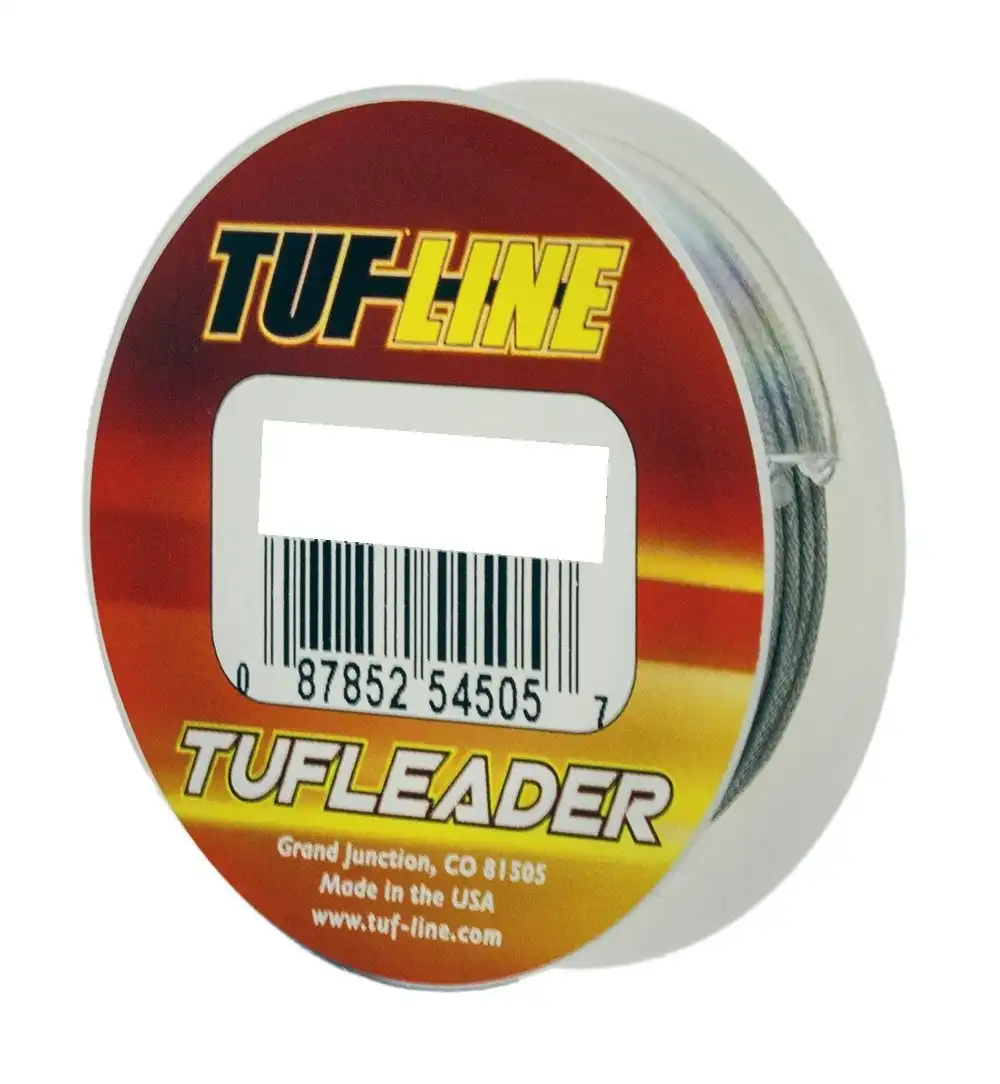 5yd Spool of Tuf-Line Braided Stainless Steel Tuf-Leader -Knottable Trace Leader