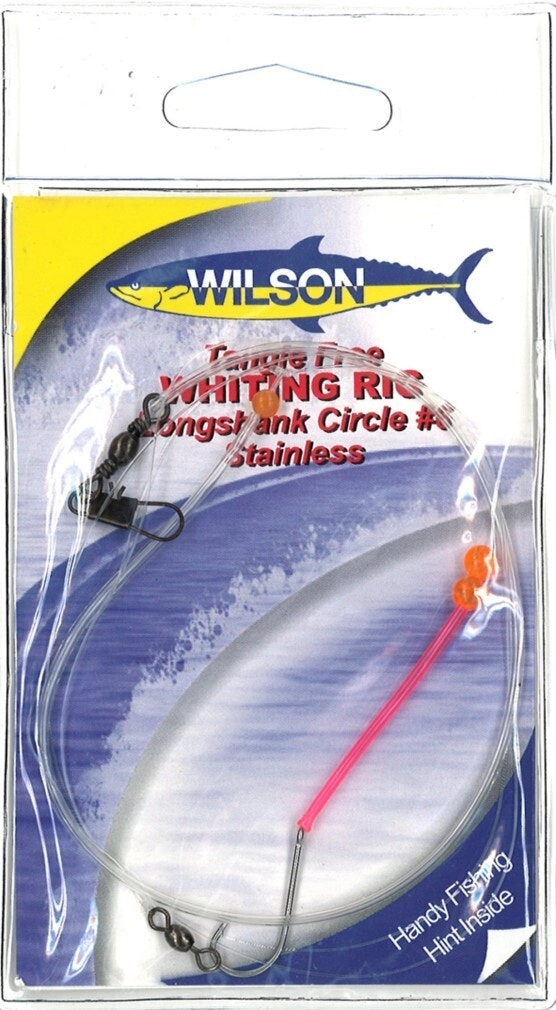 Size 6 Wilson Tangle Free Whiting Rig with Stainless Steel Longshank Circle Hook