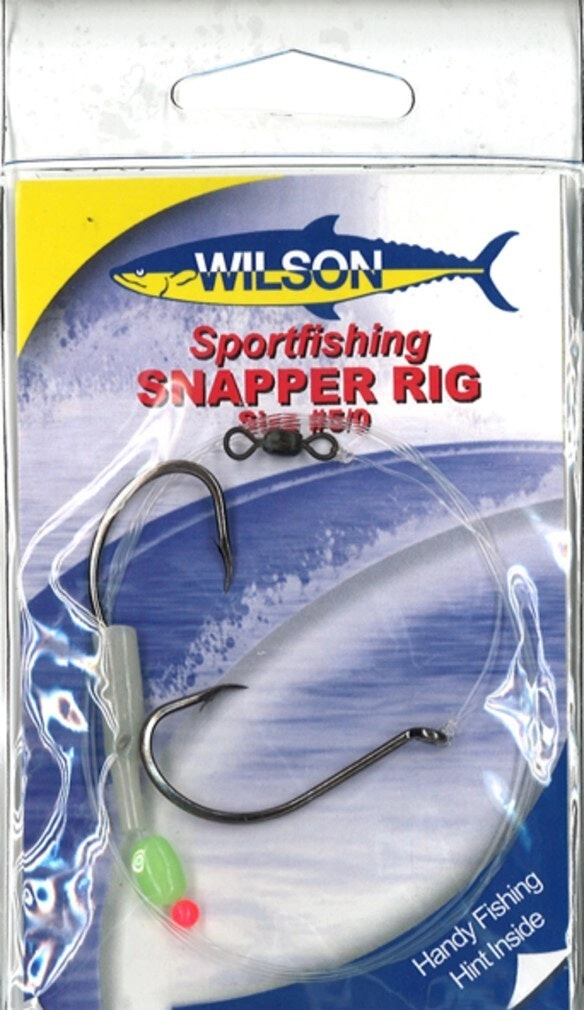 Wilson Sportfishing Snapper Rig with Size 6/0 Chemically Sharpened Hooks