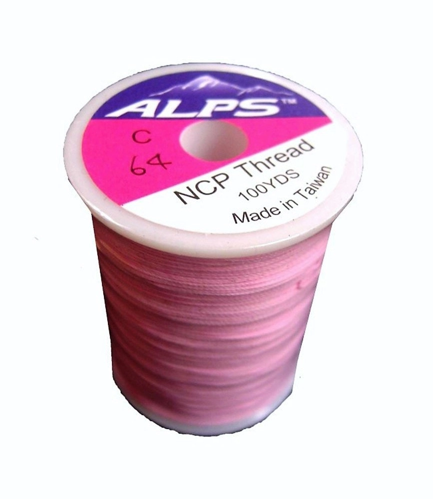 Alps 100yds of Light Pink Rod Wrapping Thread - Size C (0.2mm) Rod Binding Cotton