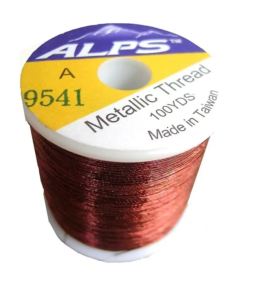 Alps 100yds of Metallic Brown Rod Wrapping Thread-Size A (0.15mm) Thread